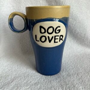 Blue and tan Dog Lover Mug